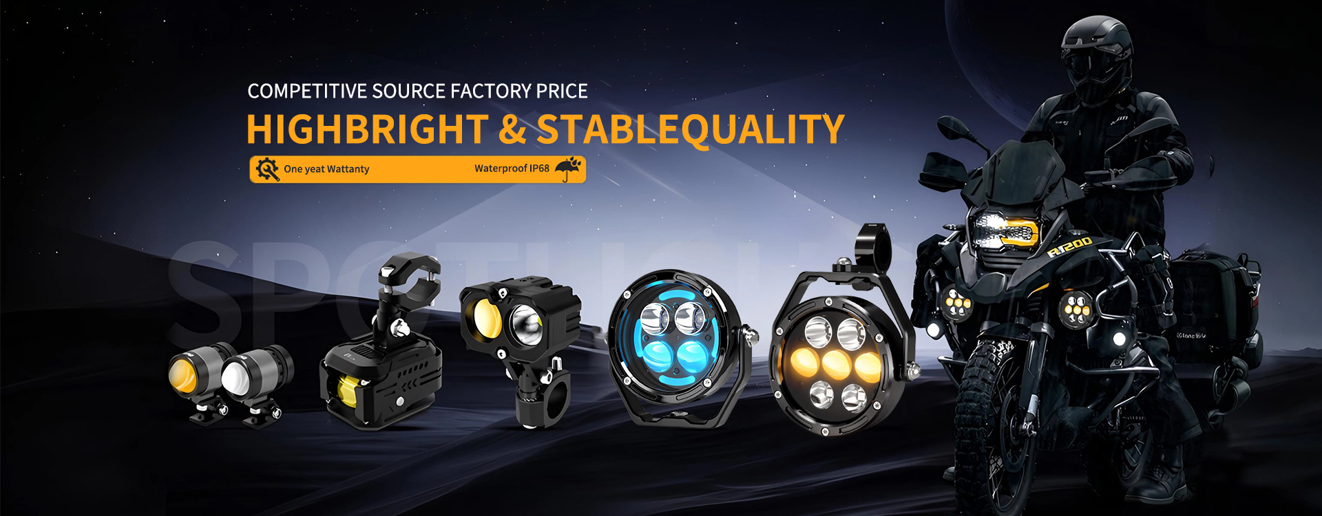 Quality Motorcycle LED Spotlight factory