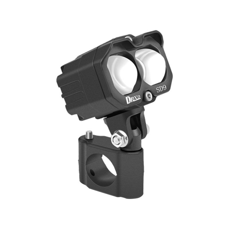 100W LED Motorcycle Spotlights 3200K - 6500K Motorbike Spotlights 6000LM Micro Wire Control 12V - 80V