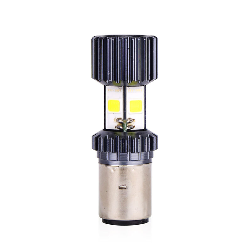 12W Motorcycle LED Bulb 9V - 80V LED Motorcycle Light Bulbs With Aluminum Alloy shell