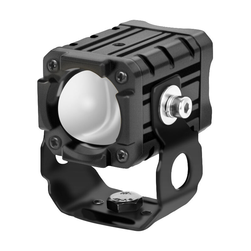 IP67 Aux Lights Smart Temp Control Motorcycle Aux Light 12W 1200LM 9V - 80V Aluminum Alloy