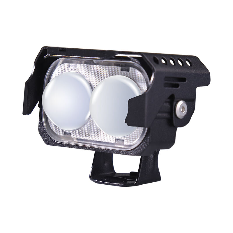 1500LM Motorcycle External Spotlight 15W Motorbike LED Spotlights Red-Blue Alert 12V - 80V